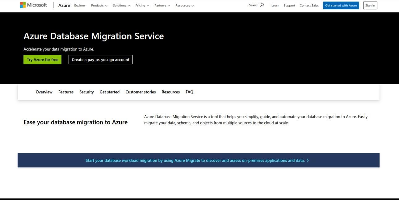 Azure Database Migration Service migration-tool