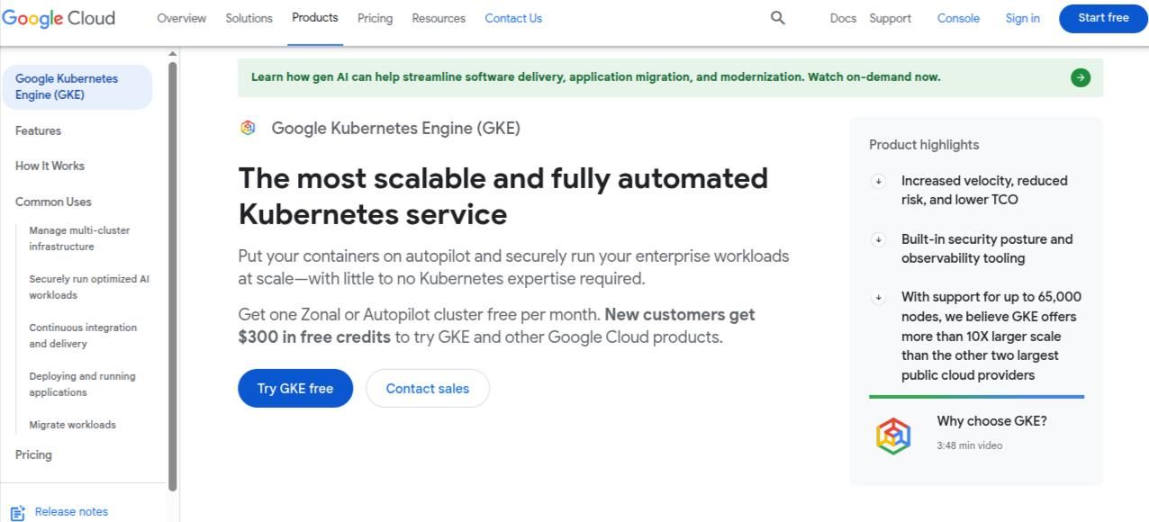google kubernetes engine container tool