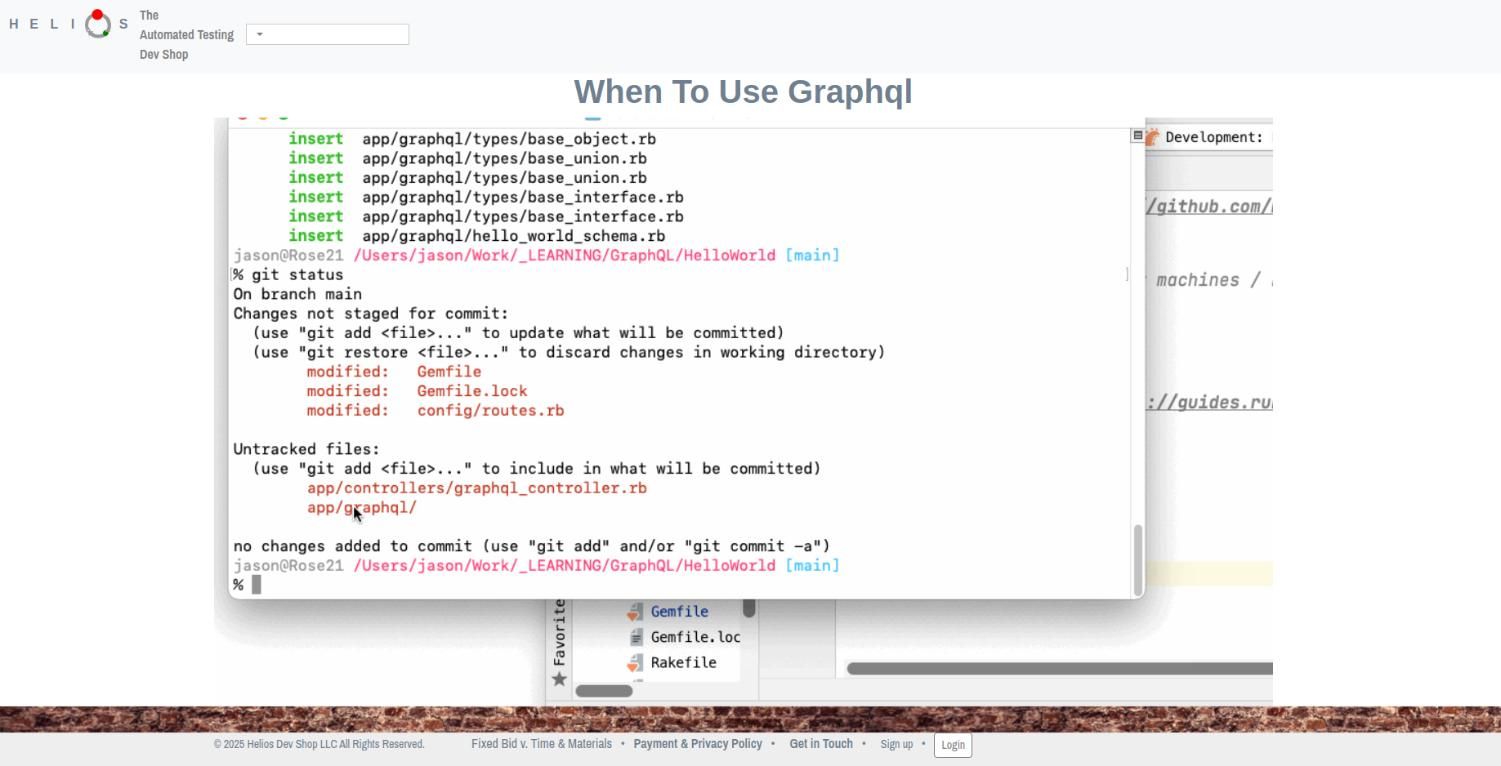 Helios graphql