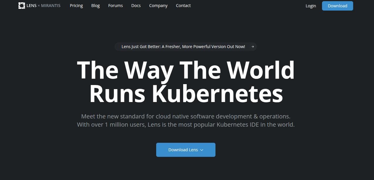 lens the-kubernetes-ide container tool