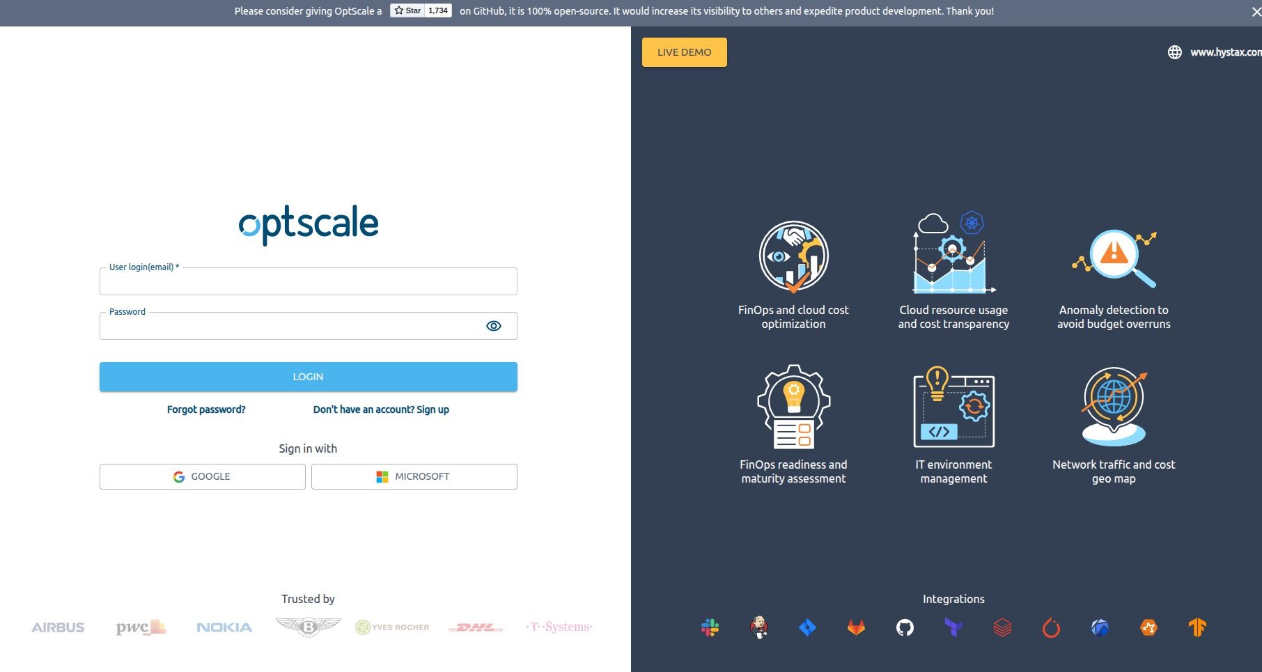 OptScale kubernetes-tool