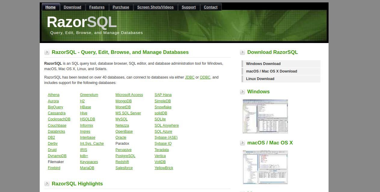 RazorSQL migration-tool