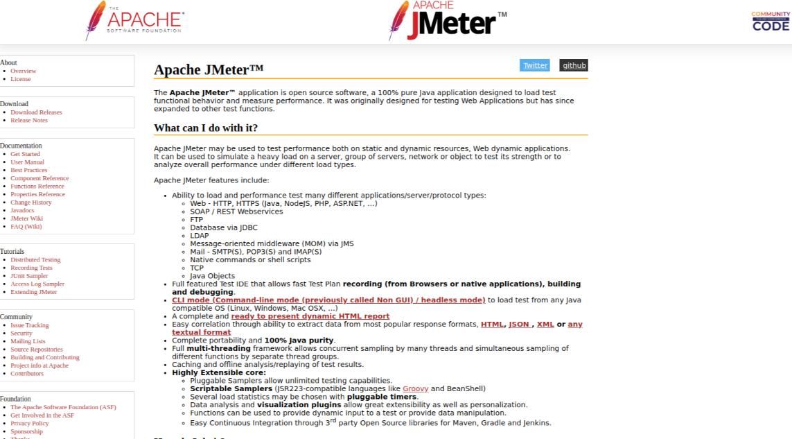 apache jmeter load testing tool