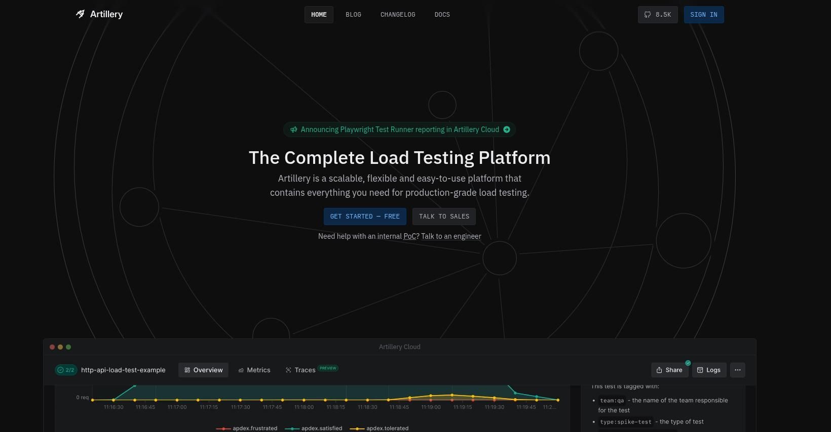 artillery load testing tool