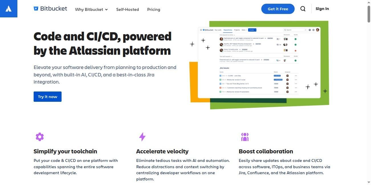 bitbucket github's alternative