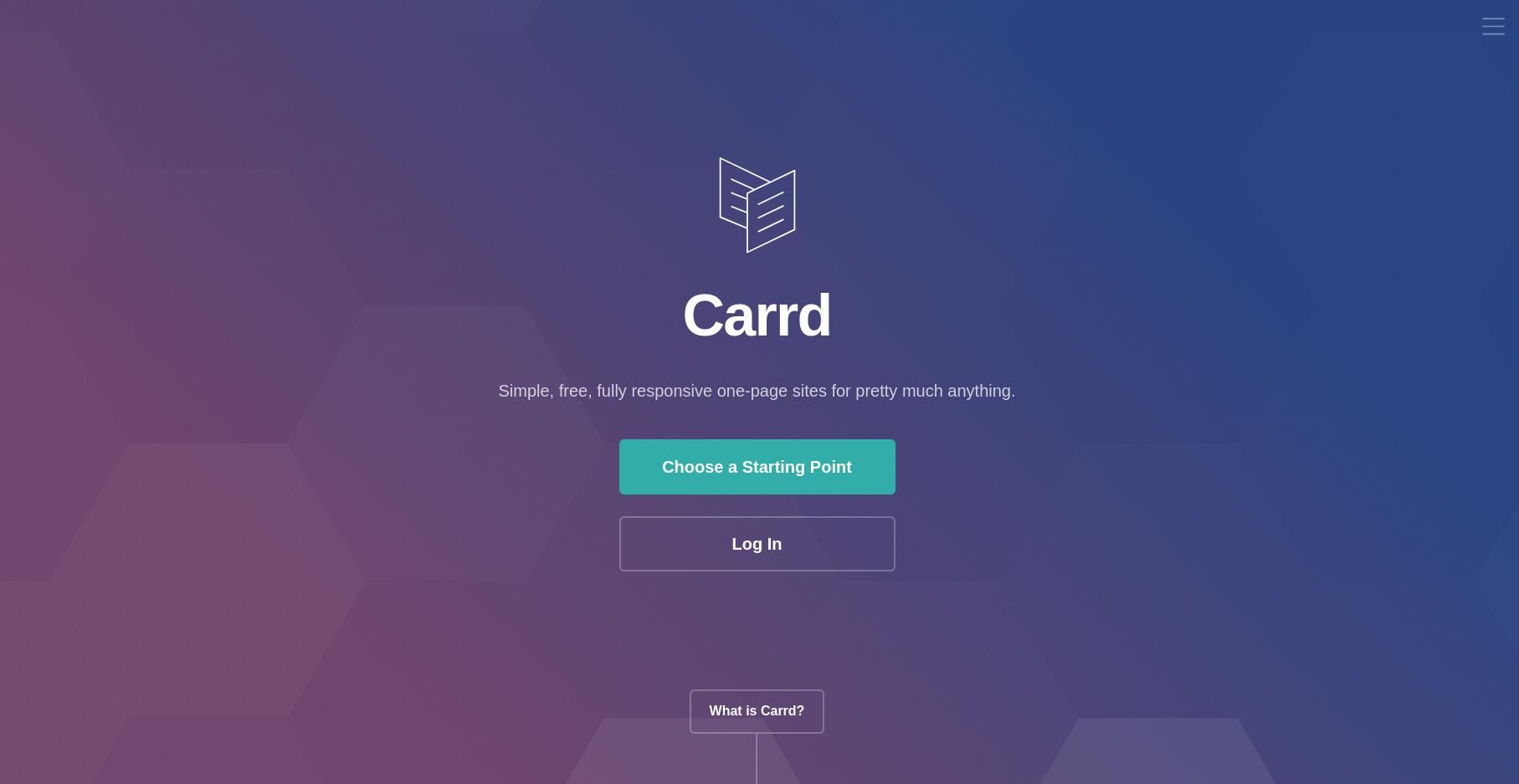 carrd landing page builder 