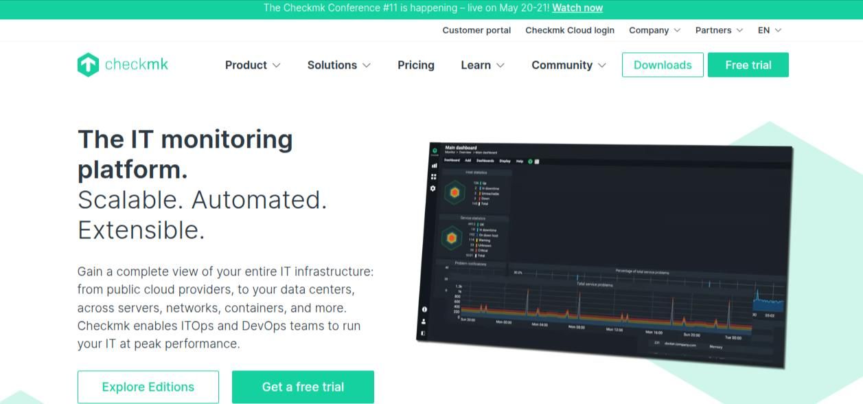 checkmk  nodejs monitoring tool