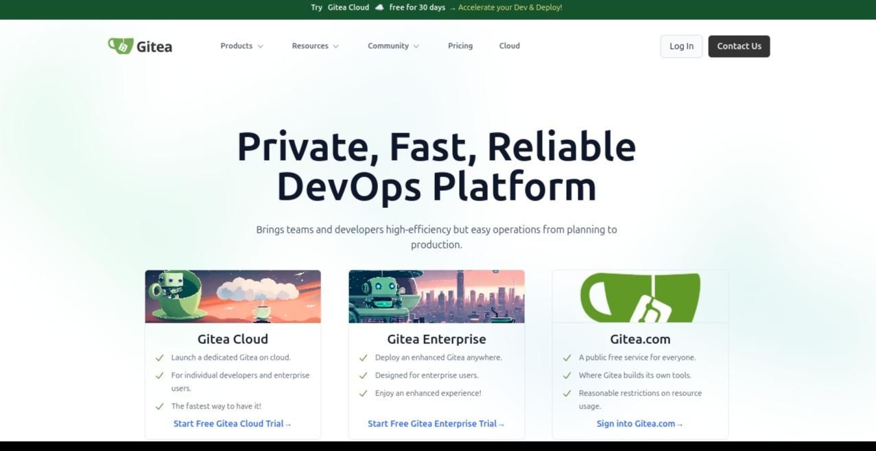 gitea github's alternative