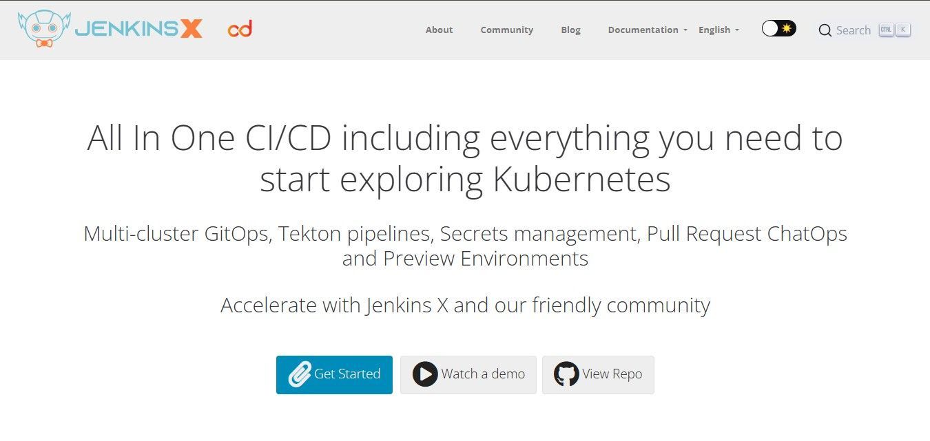 jenkins x ci/cd tool