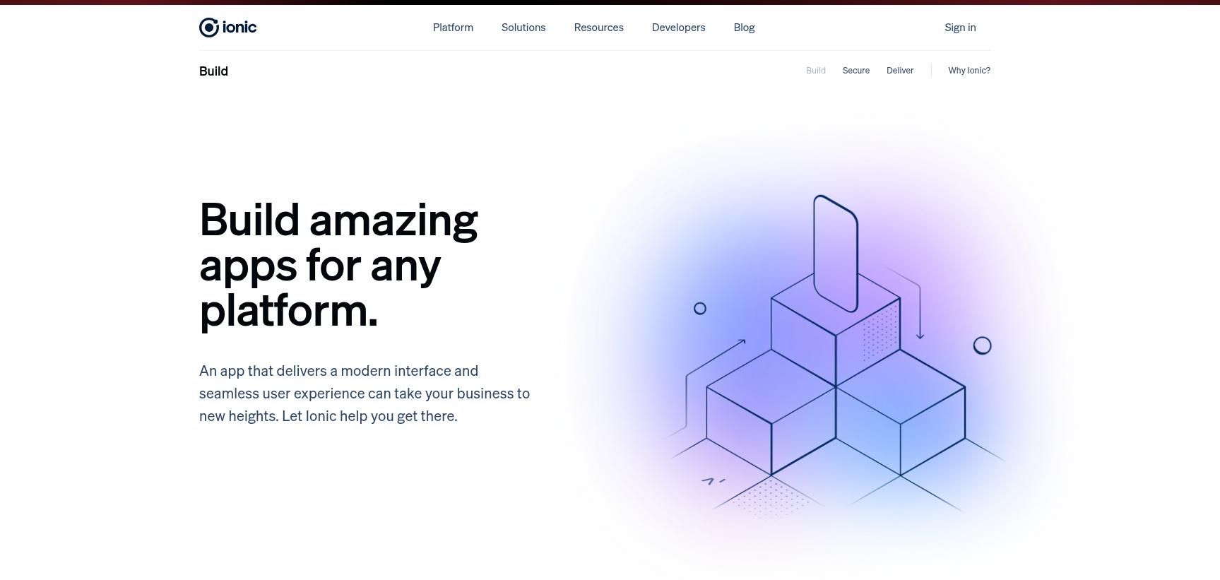 ionic builder