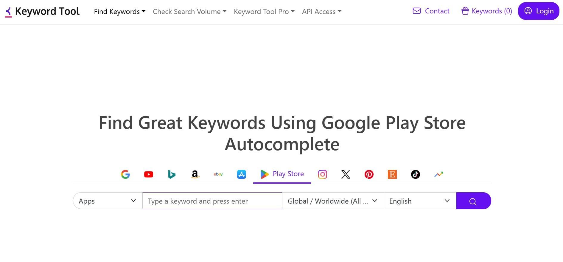 keyword_tool for google_play aso tool