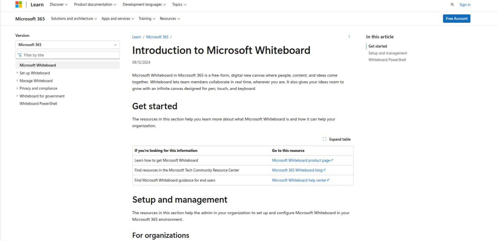 microsoft whiteboard visual-whiteboard tool