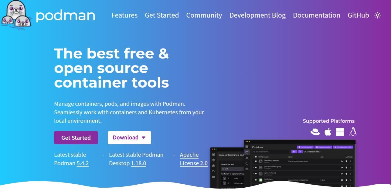 podman container tool