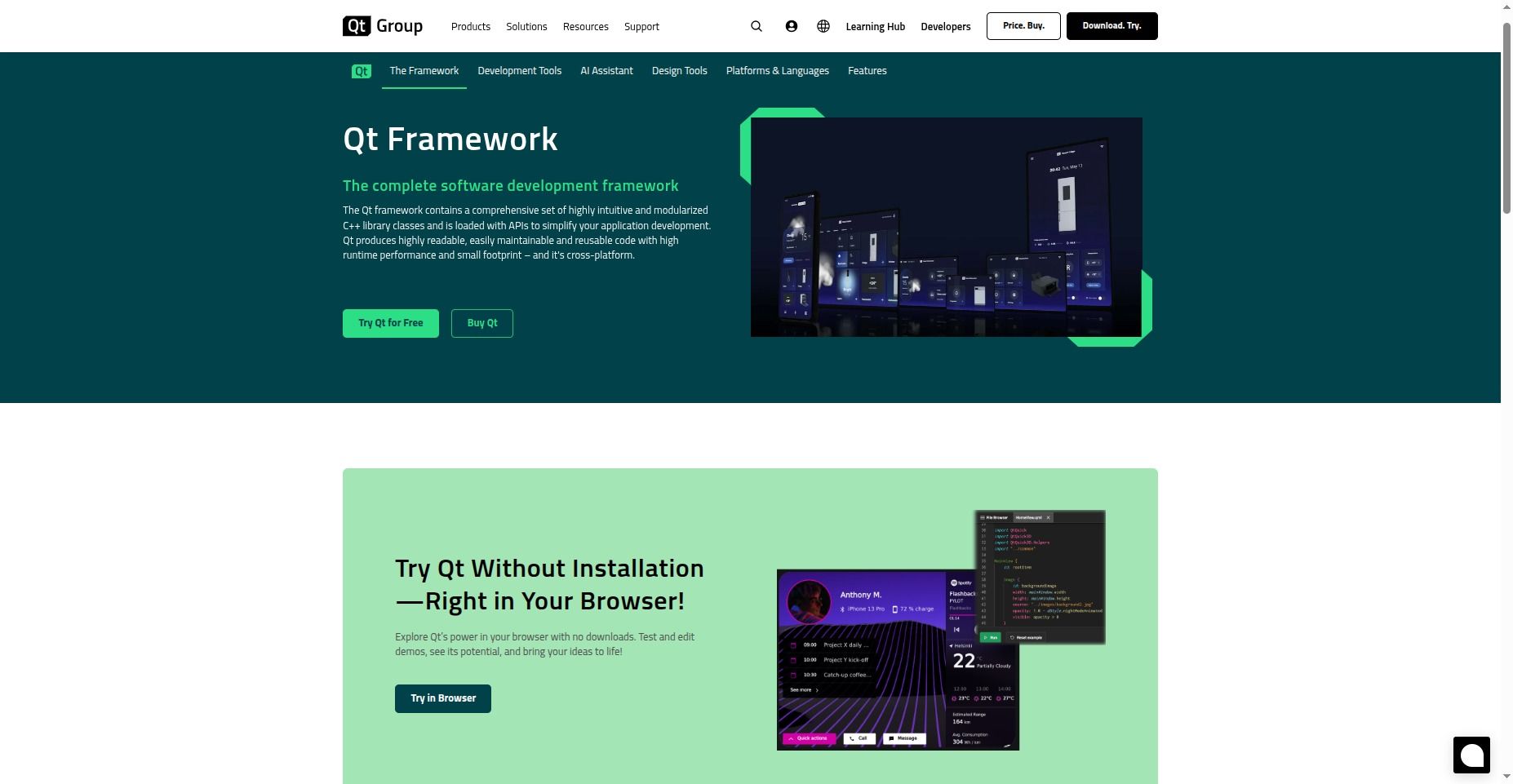 qt app framework