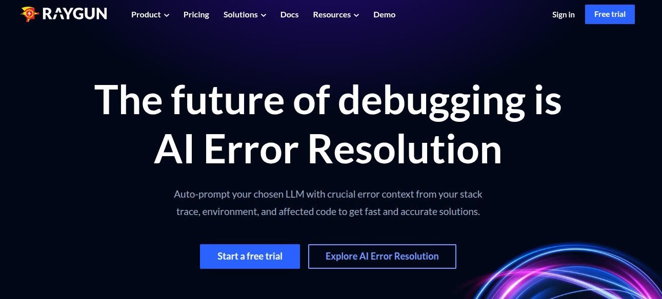 raygun  nodejs monitoring tool