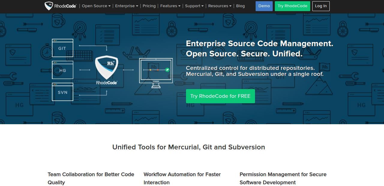 rhodecode github's alternative