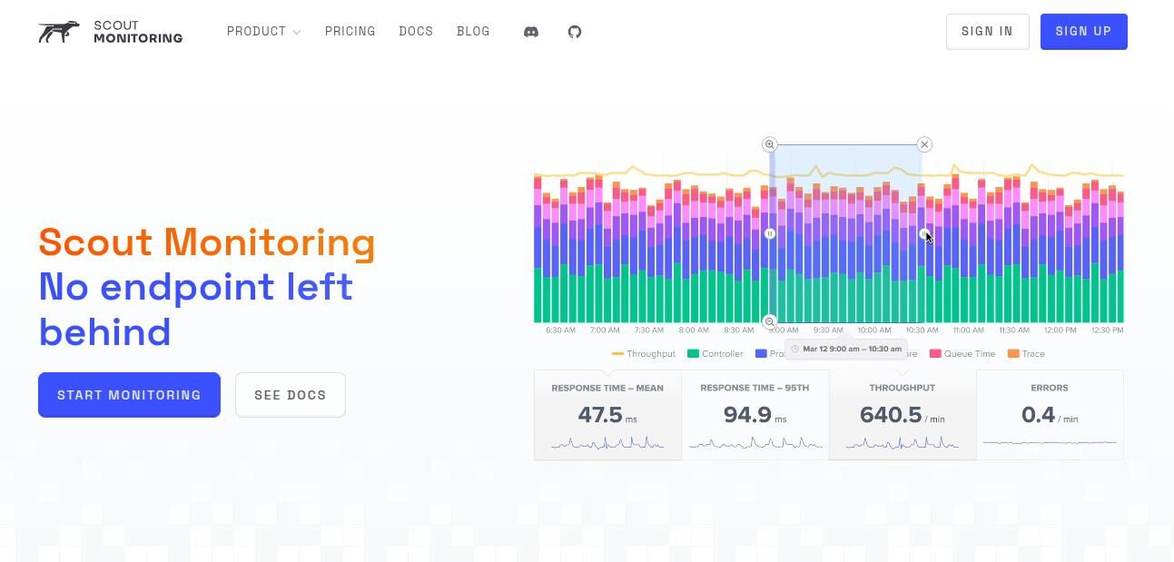 scout apm  nodejs monitoring tool
